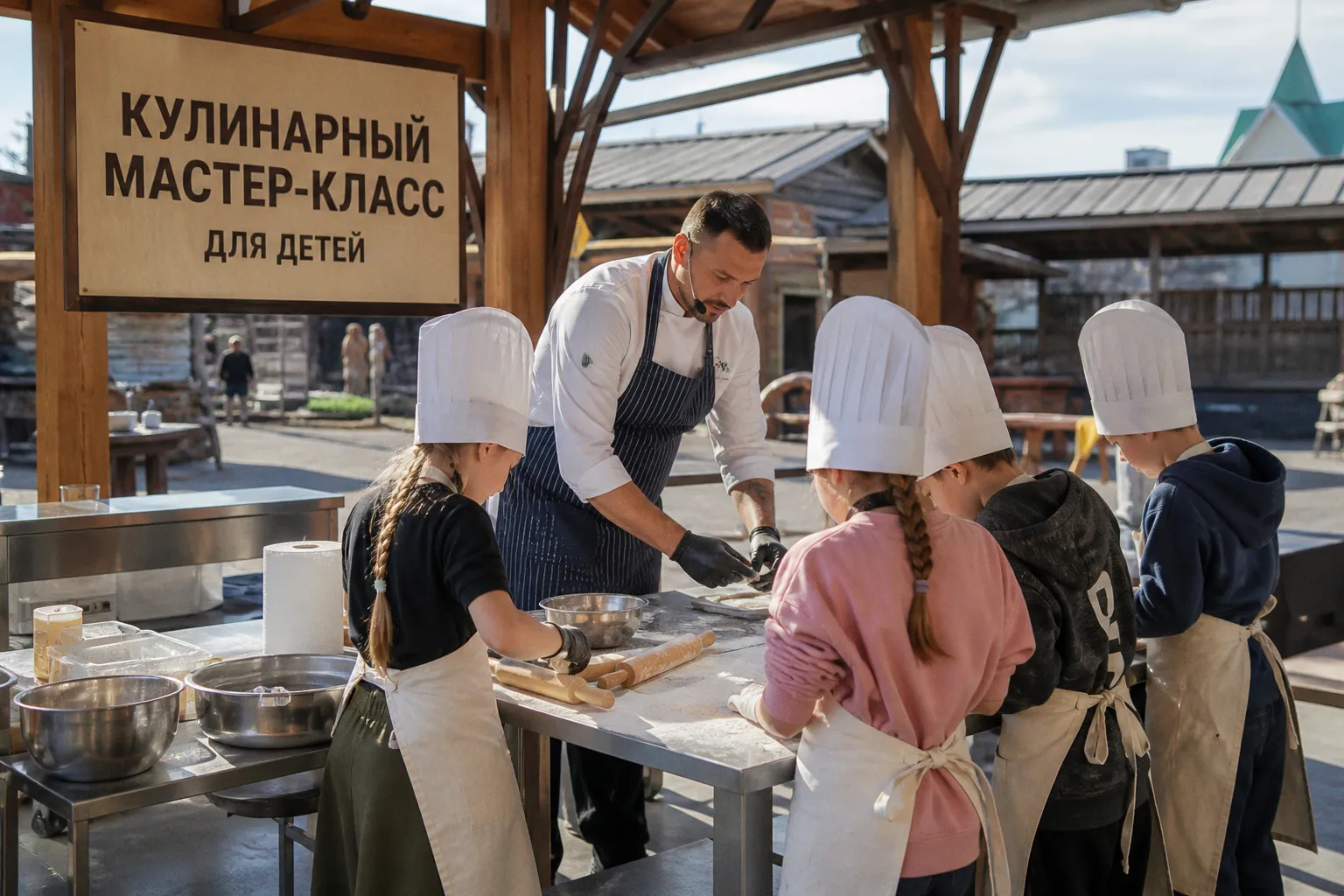 Кулинарные мастер-классы от шеф-поваров для детей в кинопарке «Москино»